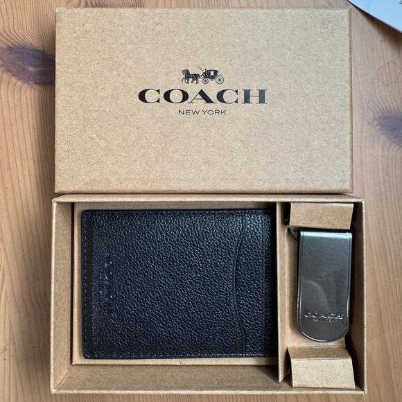 ❤️ Coach Boxed 3 In 1 Card Case Gift Set - Picture 5 of 10